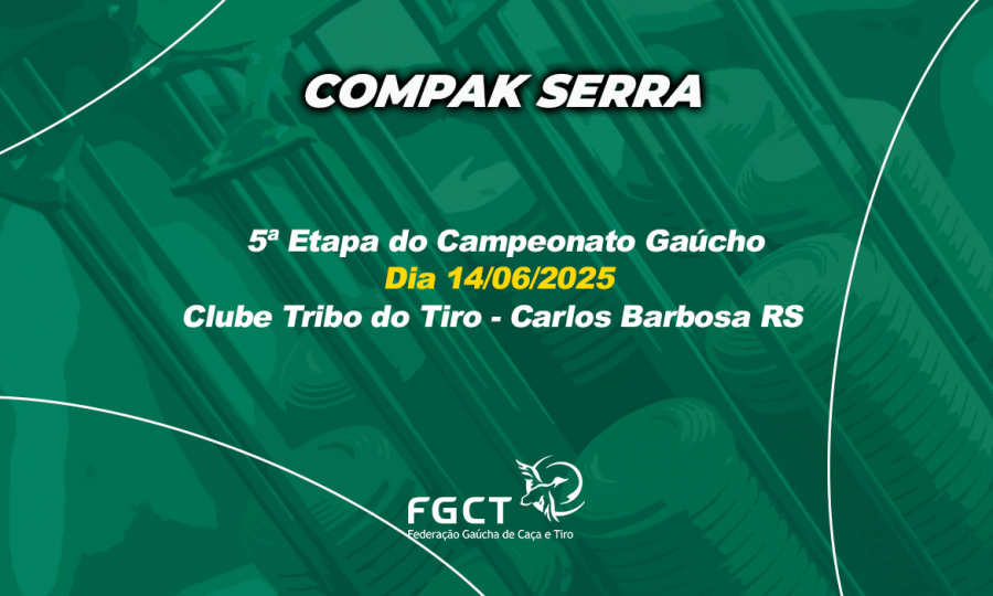[PROVA REALIZADA] - 5ª Etapa do Campeonato Gaúcho - 14/06