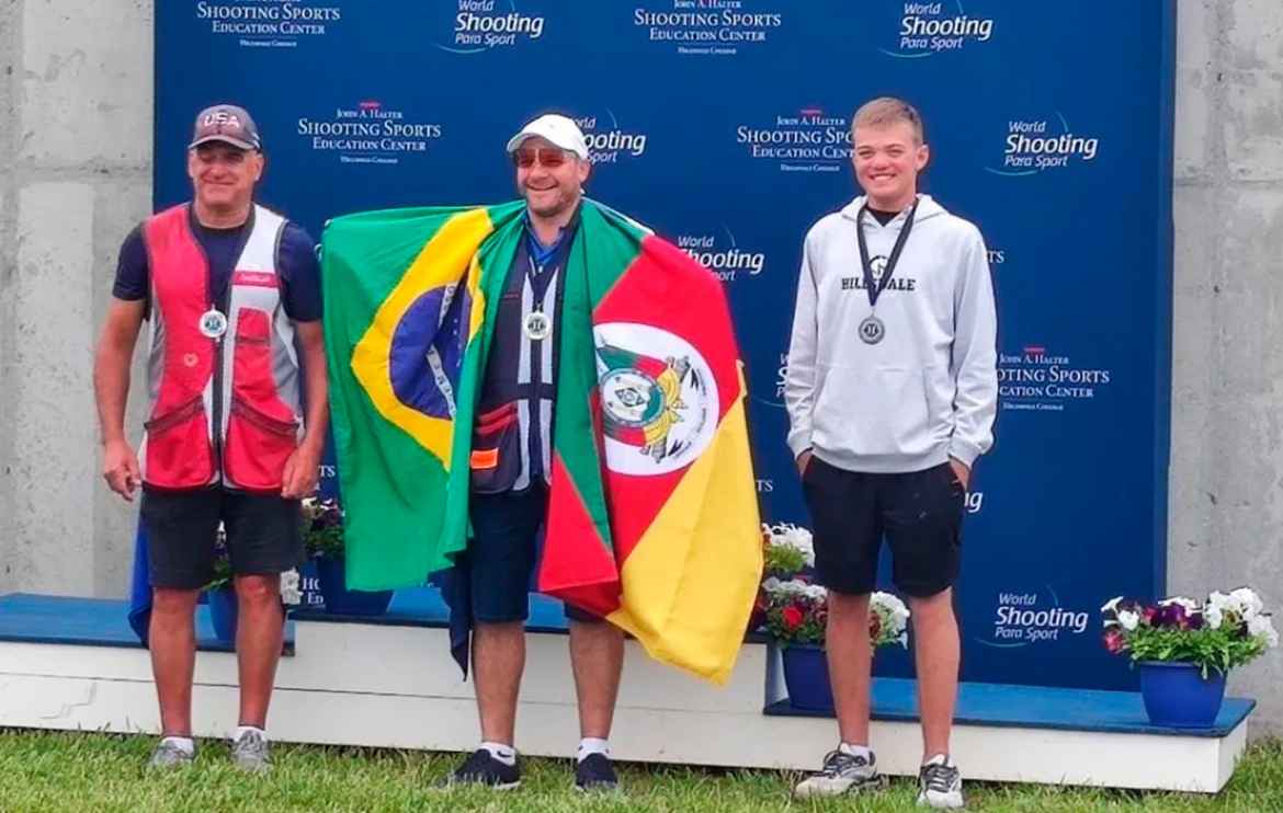 Medalha de Ouro para o atleta Alexandro Basso na Para Trap World Cup nos EUA