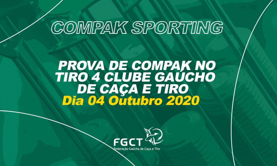 [PROVA REALIZADA] - Prova de Compak Sporting no Clube Tiro 4 - 04/10