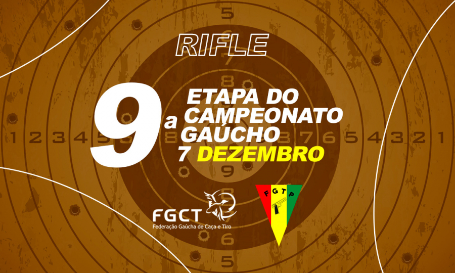 PROVA REALIZADA - IX Etapa do Campeonato Gaúcho de Rifle - 07/12