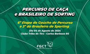 [PROVA REALIZADA] - 6ª Etapa de Percurso e 3ª do Campeonato Brasileiro de Sporting - 4/8