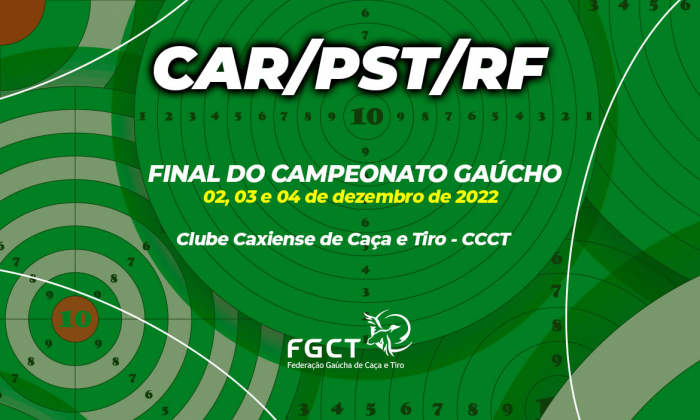 [PROVA REALIZADA] - Final Campeonato Gaúcho - 02 a 04/12